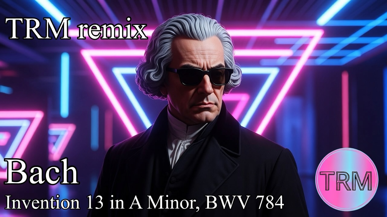 Bach Invention 13 in A Minor, BWV 784 Reimagined artwork